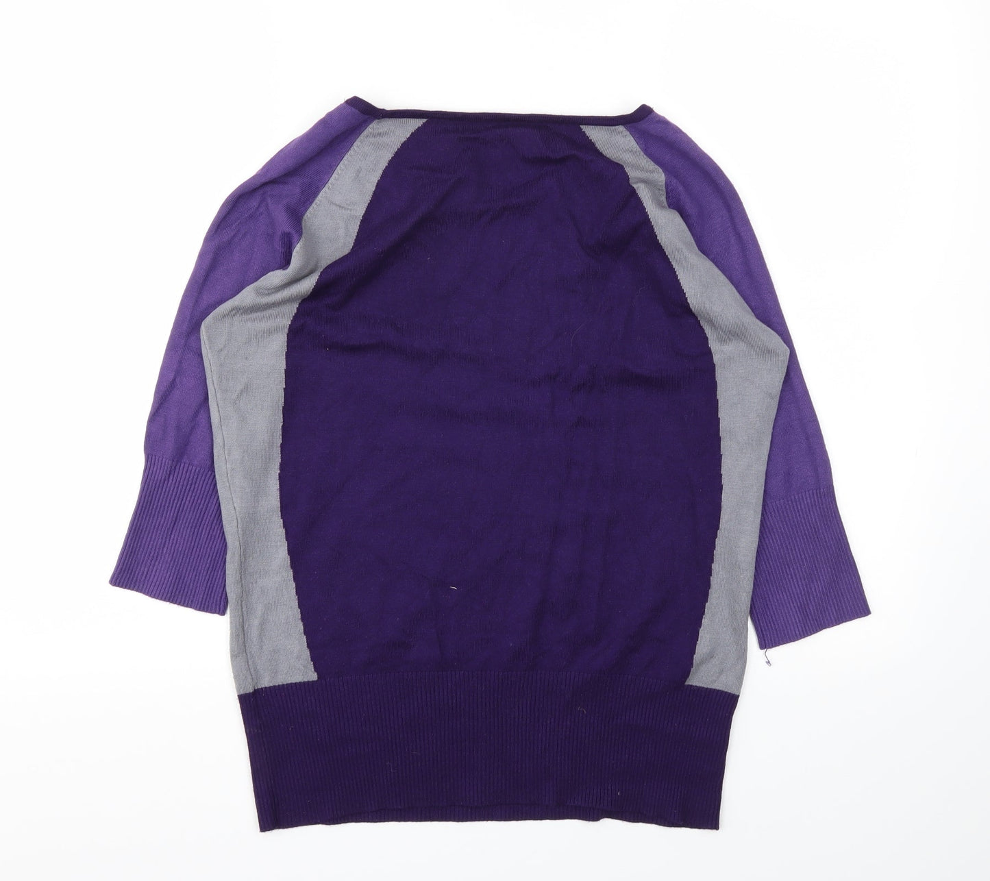Womens UK Size M Preworn Purple Pullover Jumper