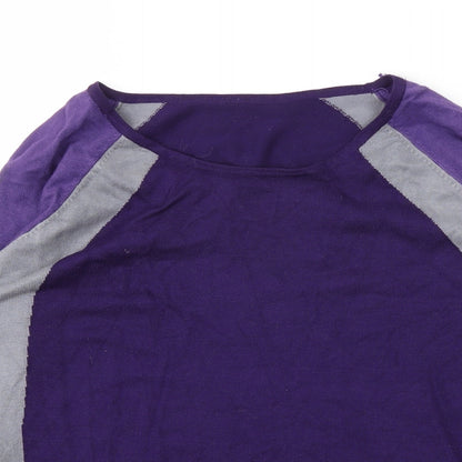 Womens UK Size M Preworn Purple Pullover Jumper