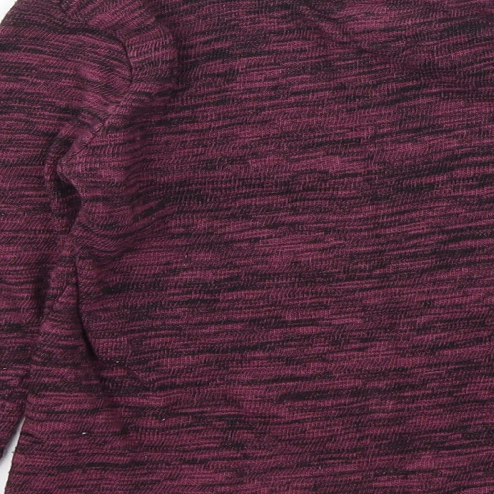 F&F Girls Purple Animal Print  Basic T-Shirt Size 5-6 Years