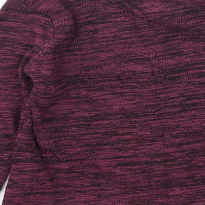 F&F Girls Purple Animal Print  Basic T-Shirt Size 5-6 Years