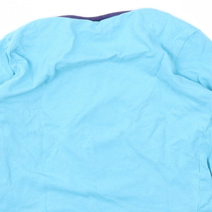 Disney Girls Blue Animal Print  Basic T-Shirt Size 4 Years