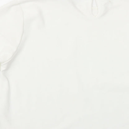 Boohoo Womens White   Basic T-Shirt Size 14