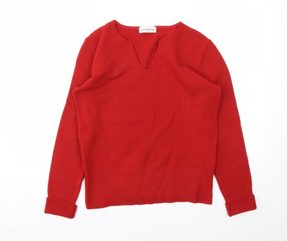 Catch one Womens Red   Pullover Jumper Size S