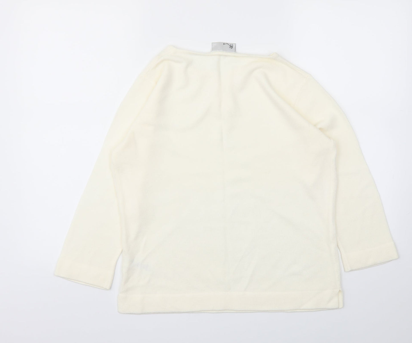 Womens UK Size 14 BHS Ivory Pullover Jumper