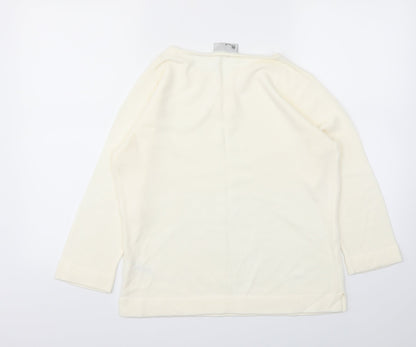 Womens UK Size 14 BHS Ivory Pullover Jumper