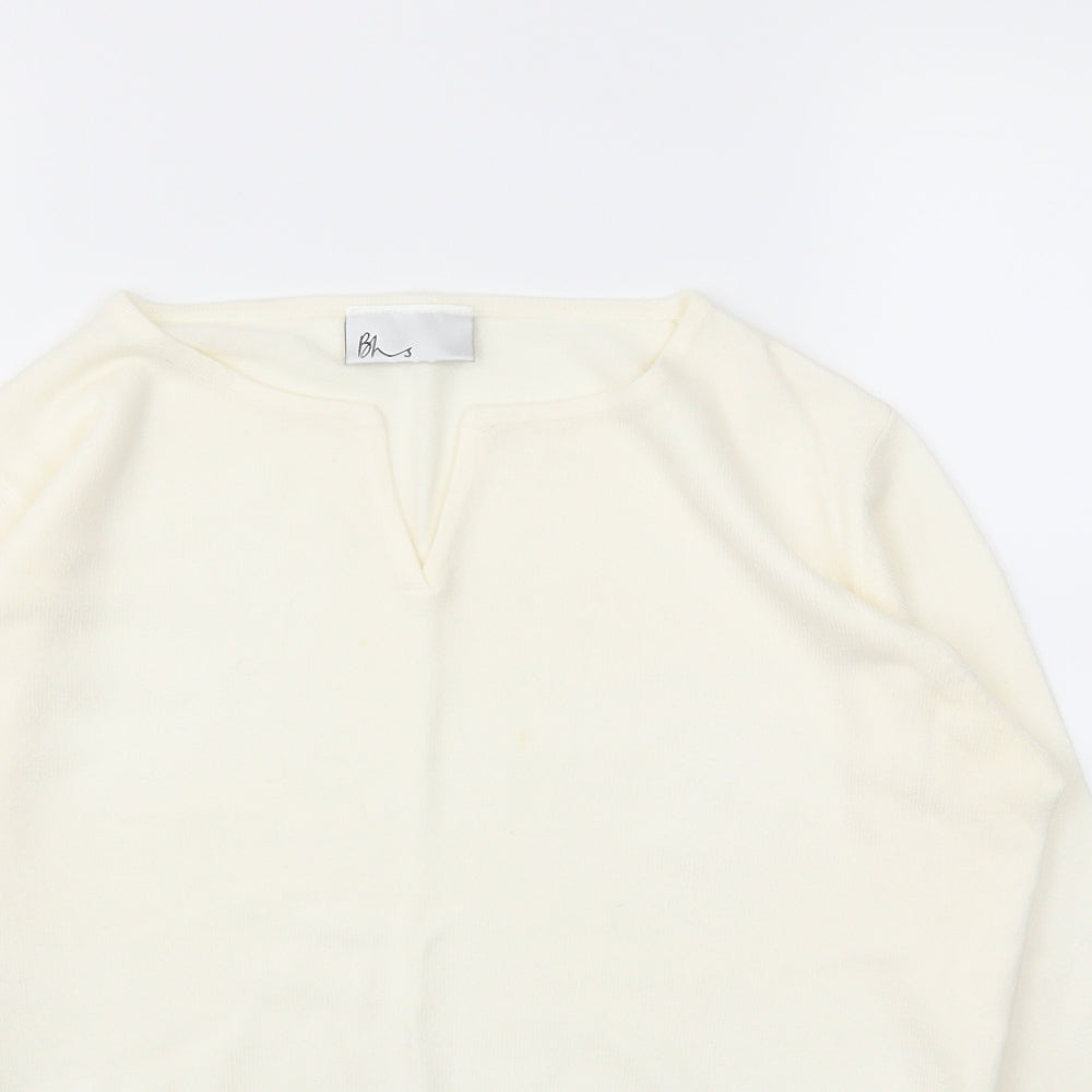 Womens UK Size 14 BHS Ivory Pullover Jumper