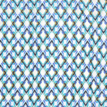 NEXT Womens Blue Argyle/Diamond  Fit & Flare  Size S