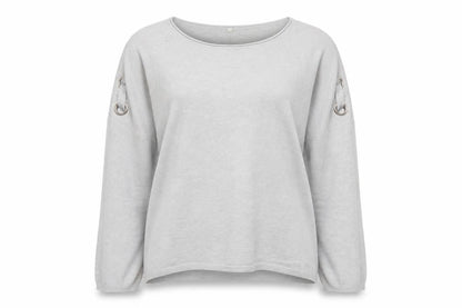 Womens UK Size M Preworn Grey Pullover Jumper