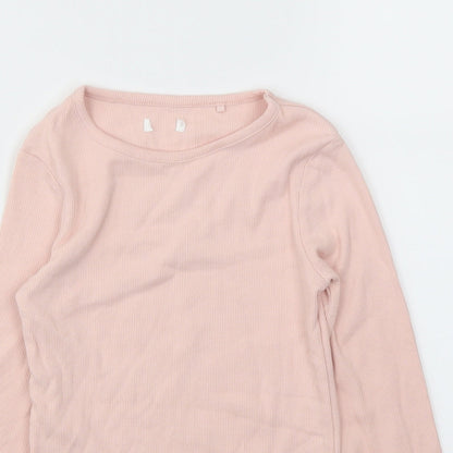 NEXT Girls Pink   Basic T-Shirt Size 7 Years