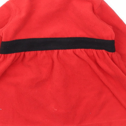H&M Girls Red   Fit & Flare  Size 6-9 Months