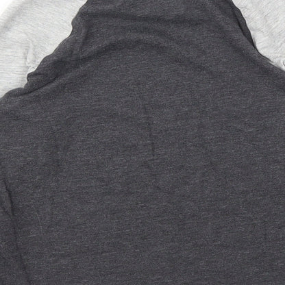 George Boys Grey Animal Print  Basic T-Shirt Size 4-5 Years