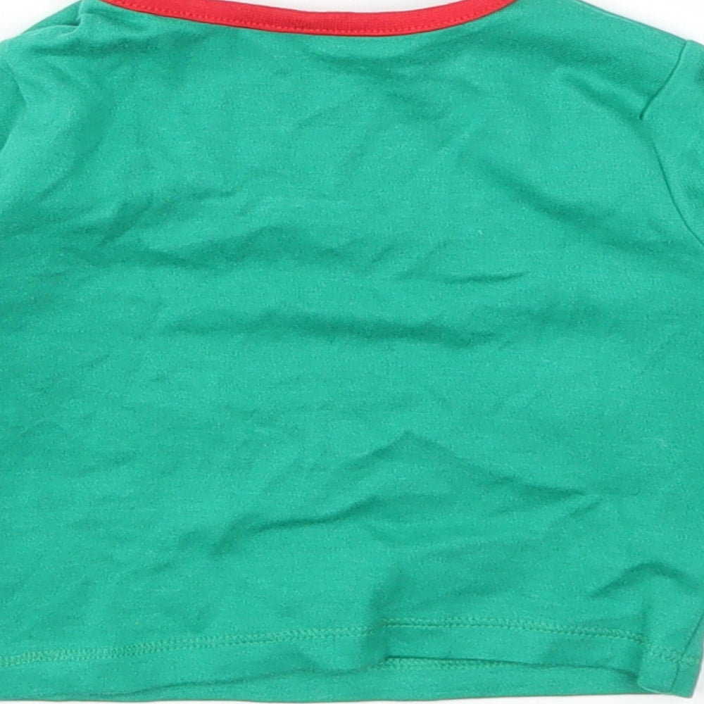 F&F Girls Green   Basic T-Shirt Size 0-3 Months