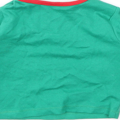 F&F Girls Green   Basic T-Shirt Size 0-3 Months