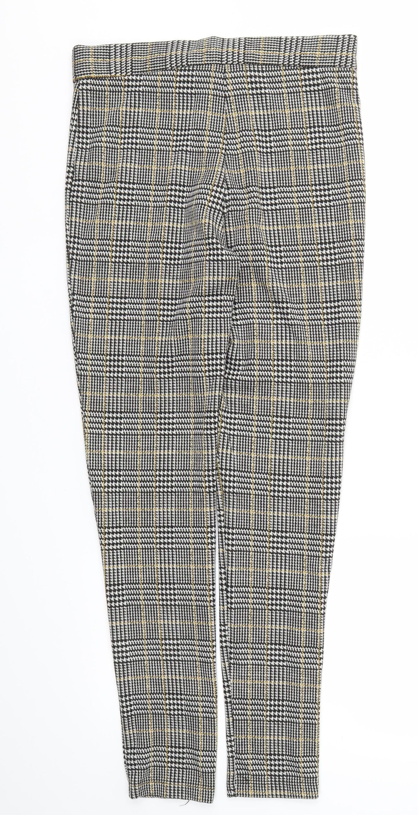 Select Womens Grey Check  Trousers  Size 8 L29 in