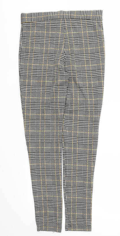 Select Womens Grey Check  Trousers  Size 8 L29 in