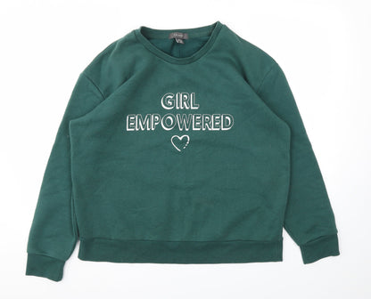 Primark Womens Green   Shrug Jumper Size M