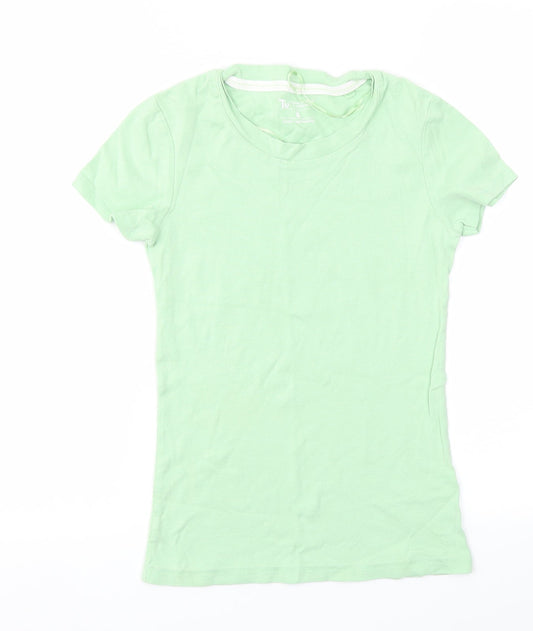 TU Womens Green   Basic T-Shirt Size 8
