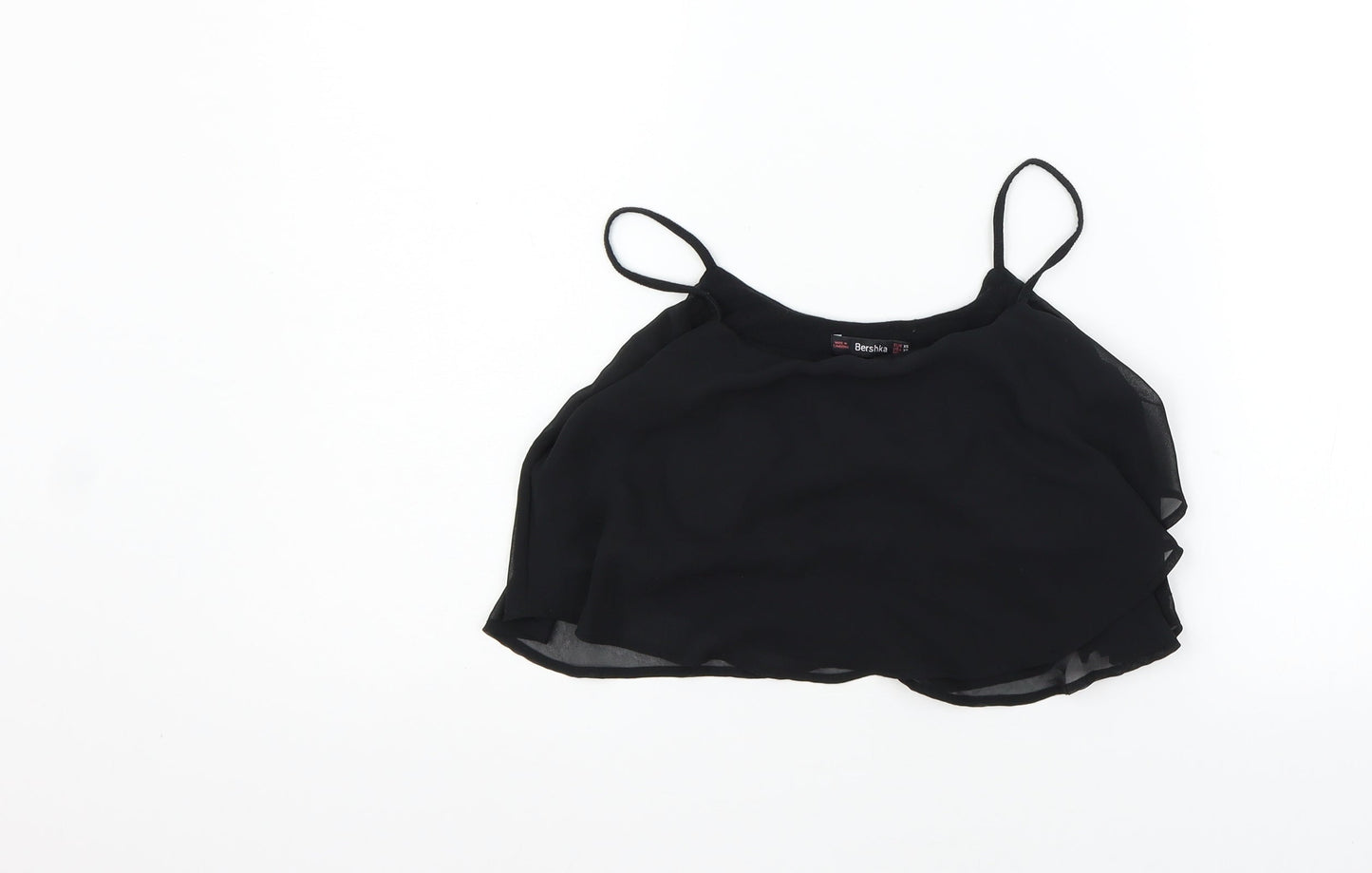 Womens UK Size XS Berksha Black Basic Tank