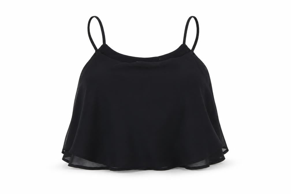 Womens UK Size XS Berksha Black Basic Tank