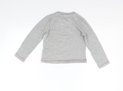 Back view of Primark girls’ grey basic t-shirt, size 4-5, years