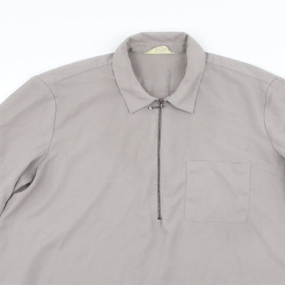 ADIVA Mens Grey    Polo Size M