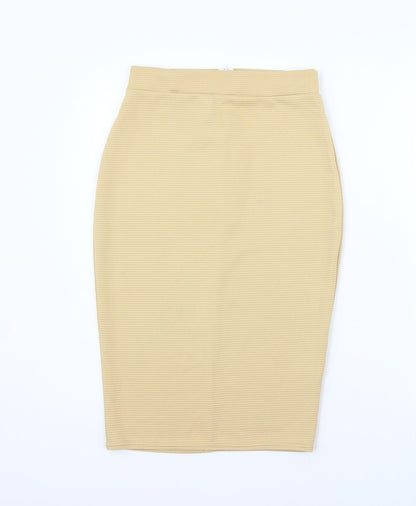 Missguided Womens Beige   Flare Skirt Size 10