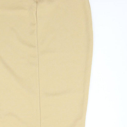 Missguided Womens Beige   Flare Skirt Size 10