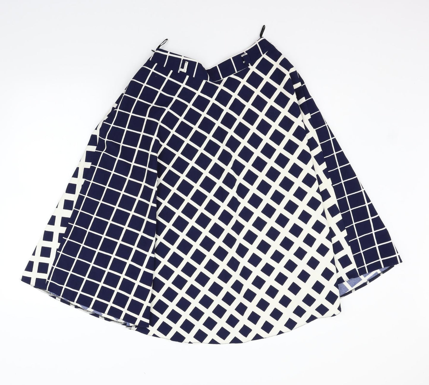 ch mu Womens Blue Geometric  Flare Skirt Size 6