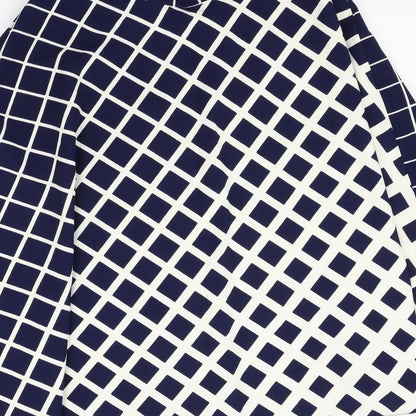 ch mu Womens Blue Geometric  Flare Skirt Size 6