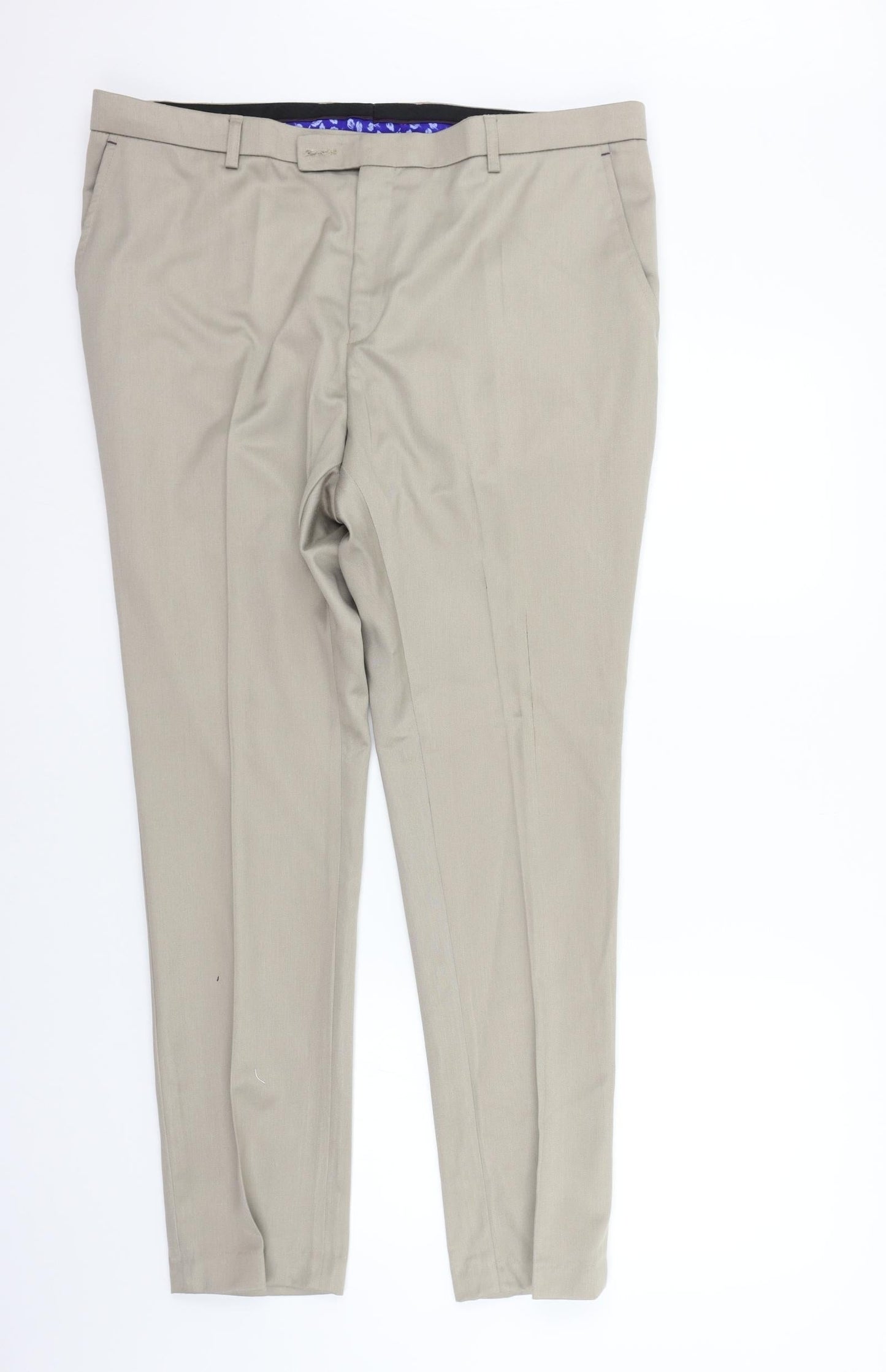 Womens UK Size 40 in Preworn Regular Fit  Beige Trousers