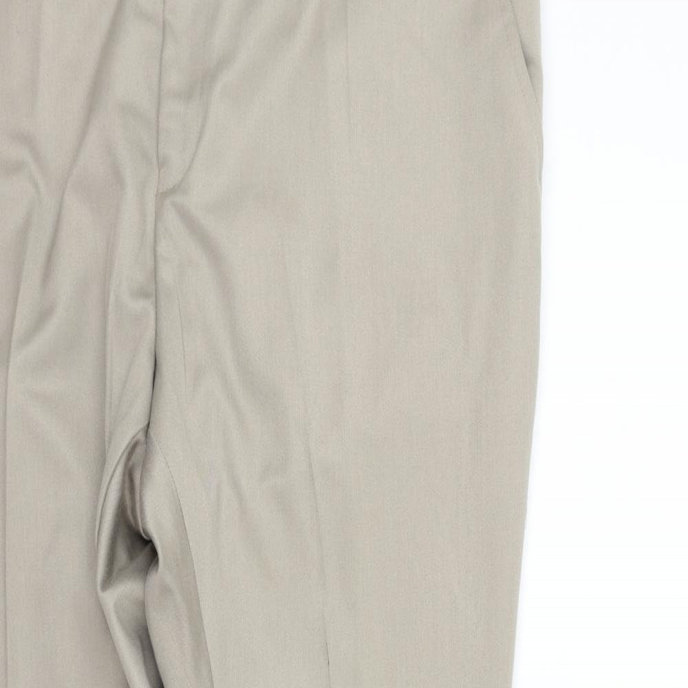 Womens UK Size 40 in Preworn Regular Fit  Beige Trousers