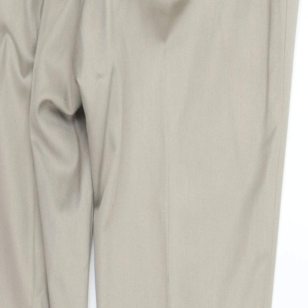 Womens UK Size 40 in Preworn Regular Fit  Beige Trousers