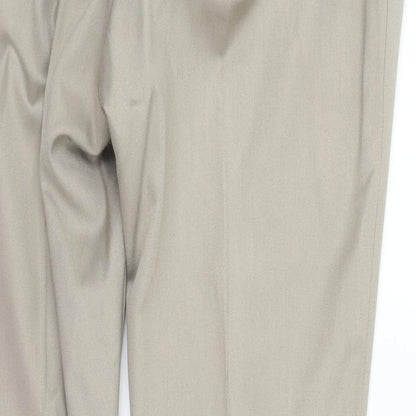 Womens UK Size 40 in Preworn Regular Fit  Beige Trousers