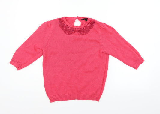 River Island Womens Pink   Pullover Jumper Size 10