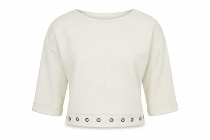 Womens UK Size S RESERVED White Pullover Jumper
