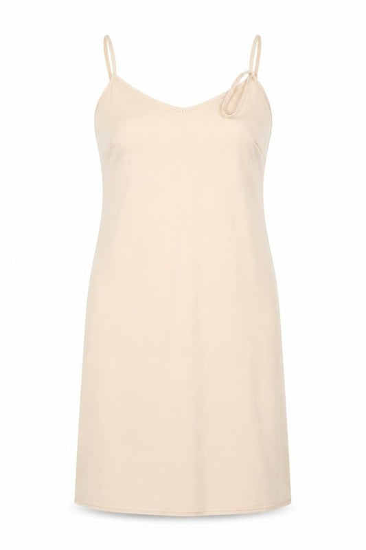 Front view of Atmosphere women’s beige a-line, size UK 10