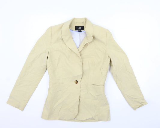 H&M Womens Beige   Jacket Suit Size 10