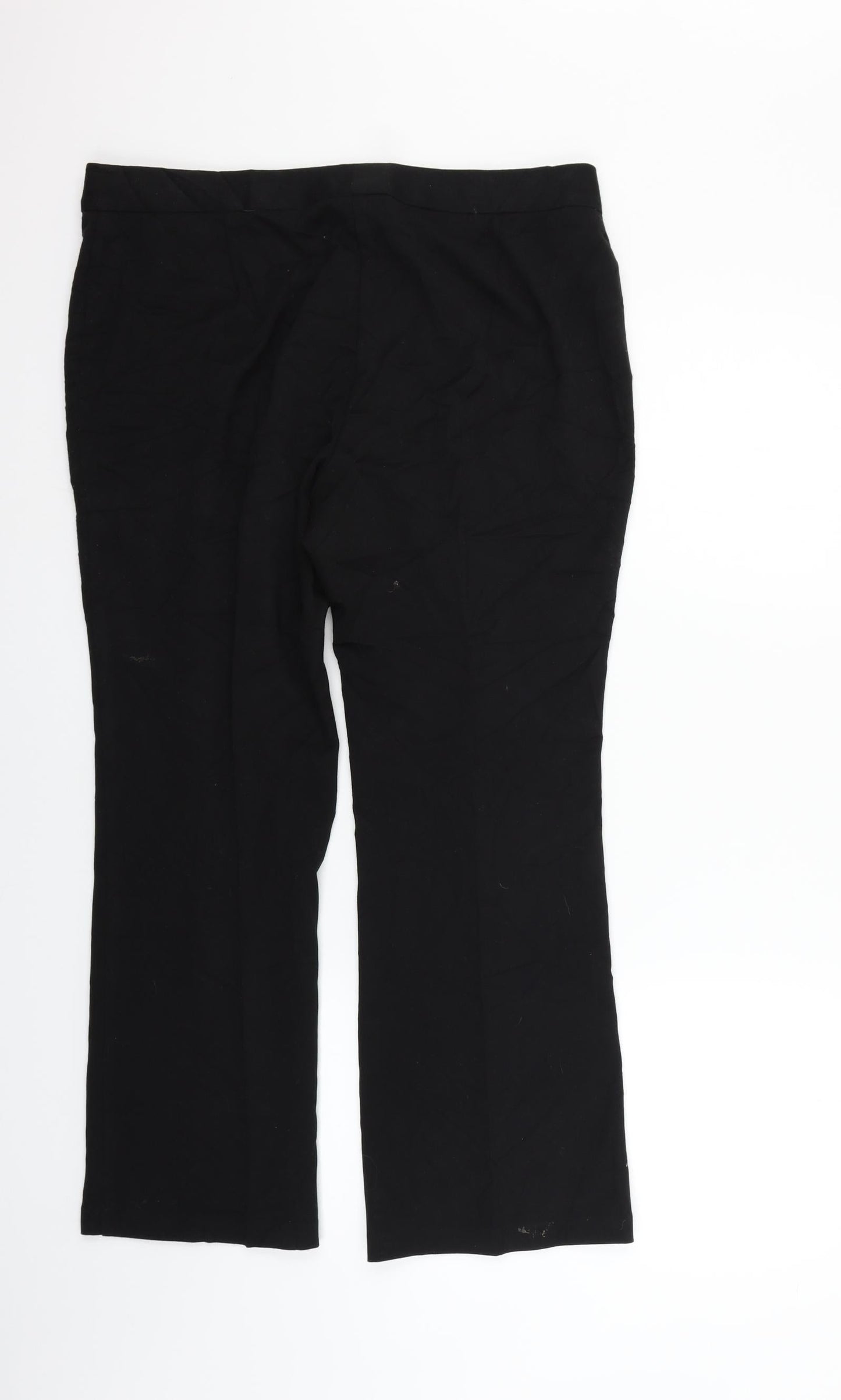 Womens UK Size 14 Marks and Spencer Regular Fit  Black Trousers