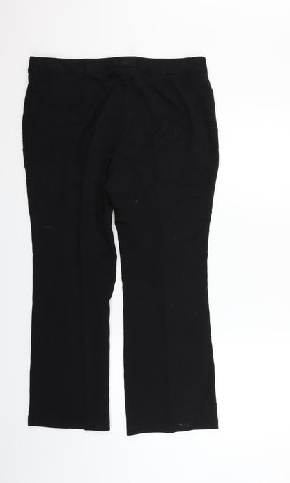 Womens UK Size 14 Marks and Spencer Regular Fit  Black Trousers