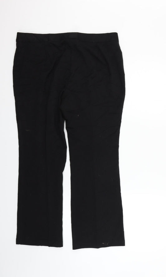 Womens UK Size 14 Marks and Spencer Regular Fit  Black Trousers