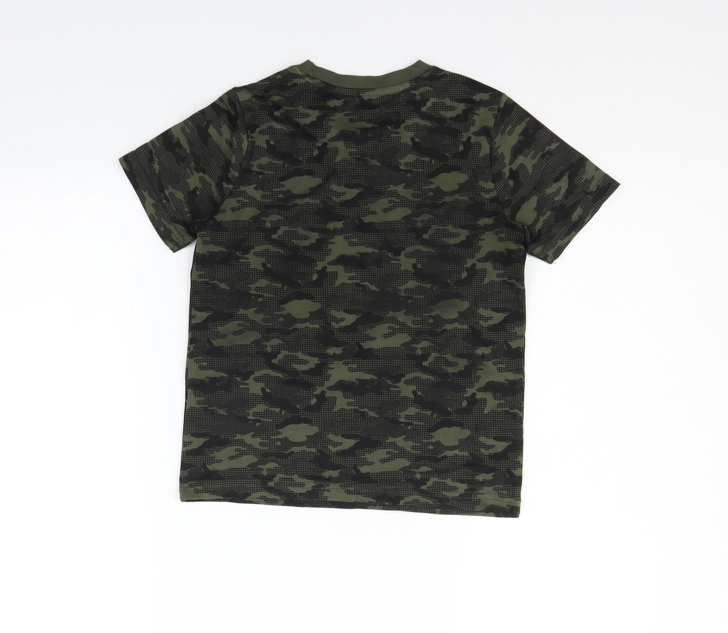 F&F Girls Green Geometric  Basic T-Shirt Size 5-6 Years