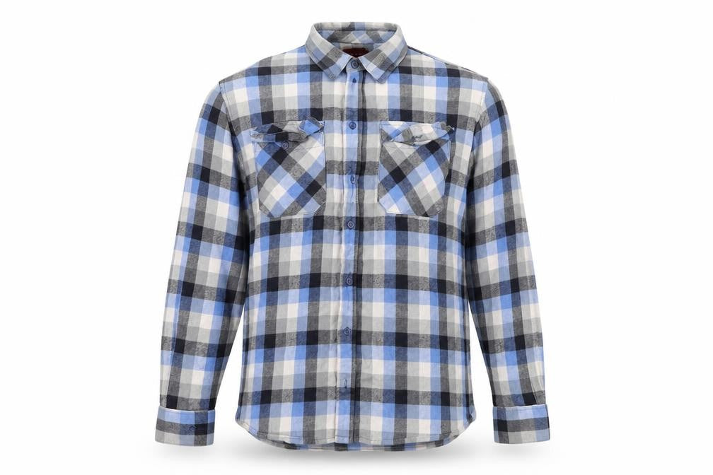 Mens UK Size L Bar Harbour Blue  Button-Up Long Sleeve Casual Shirt