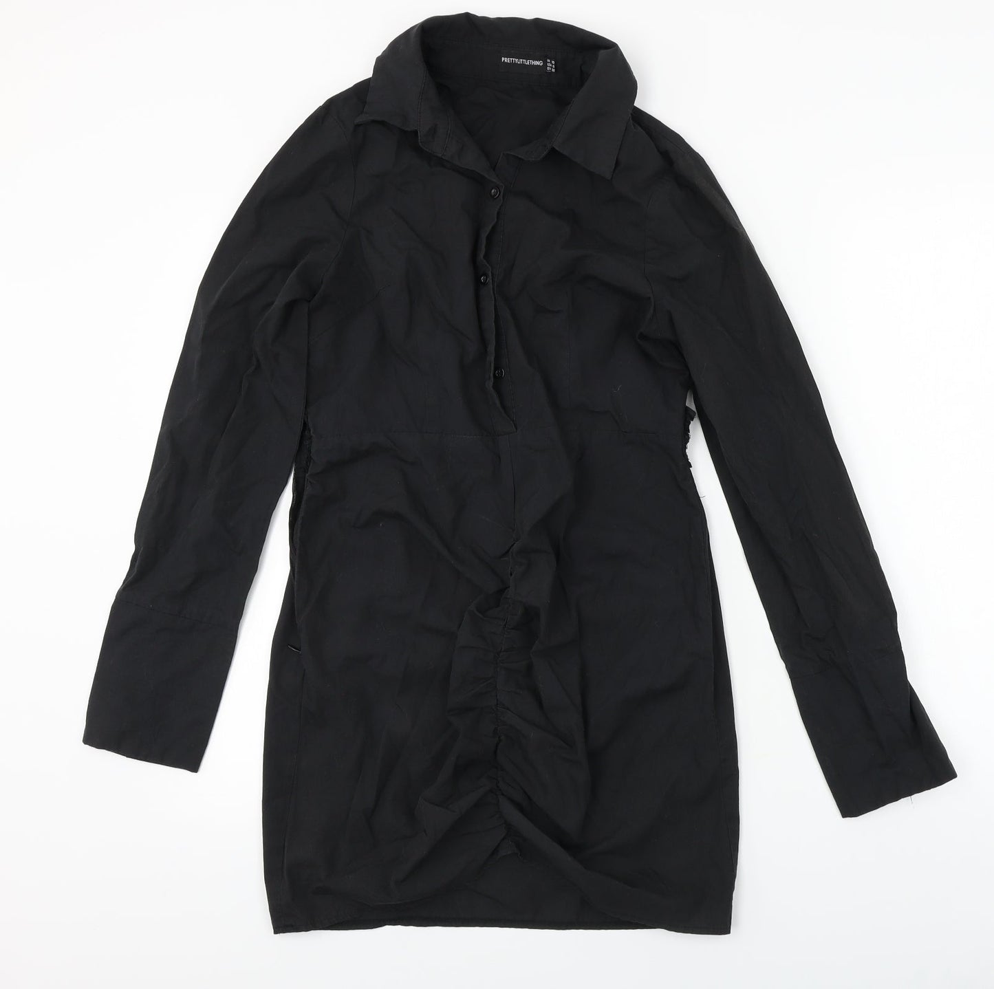 PRETTYLITTLETHING Womens Black   A-Line  Size 10