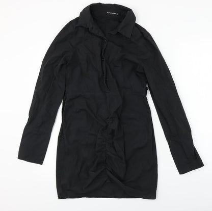 PRETTYLITTLETHING Womens Black   A-Line  Size 10