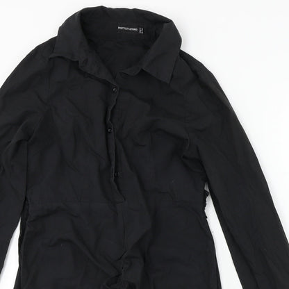 PRETTYLITTLETHING Womens Black   A-Line  Size 10