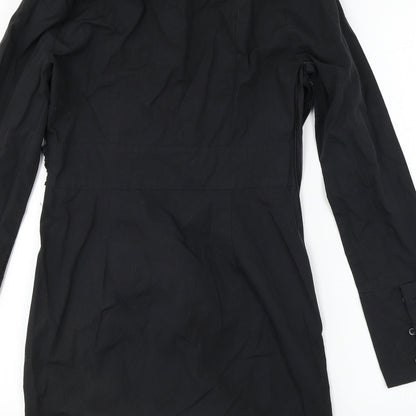 PRETTYLITTLETHING Womens Black   A-Line  Size 10