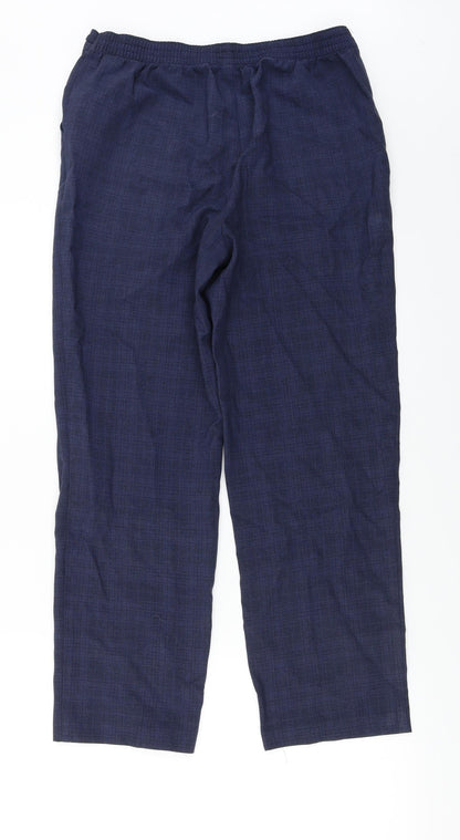 Womens UK Size 10 Marks and Spencer Regular Fit  Blue Trousers