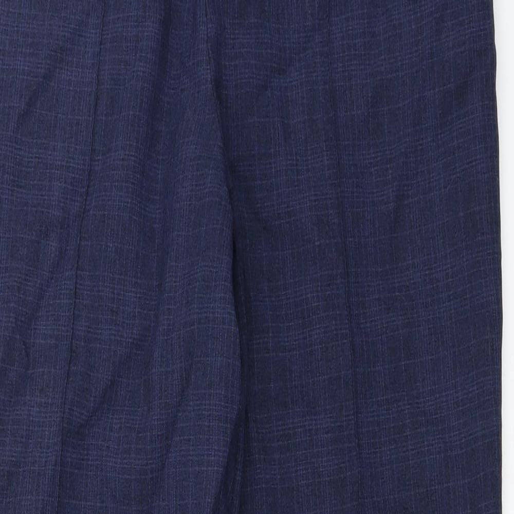 Womens UK Size 10 Marks and Spencer Regular Fit  Blue Trousers