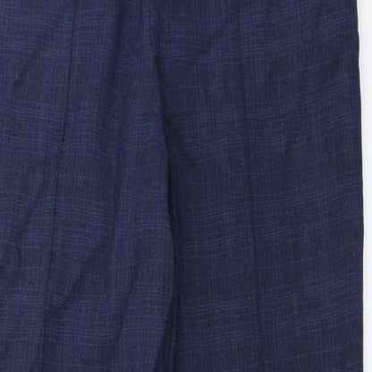 Womens UK Size 10 Marks and Spencer Regular Fit  Blue Trousers