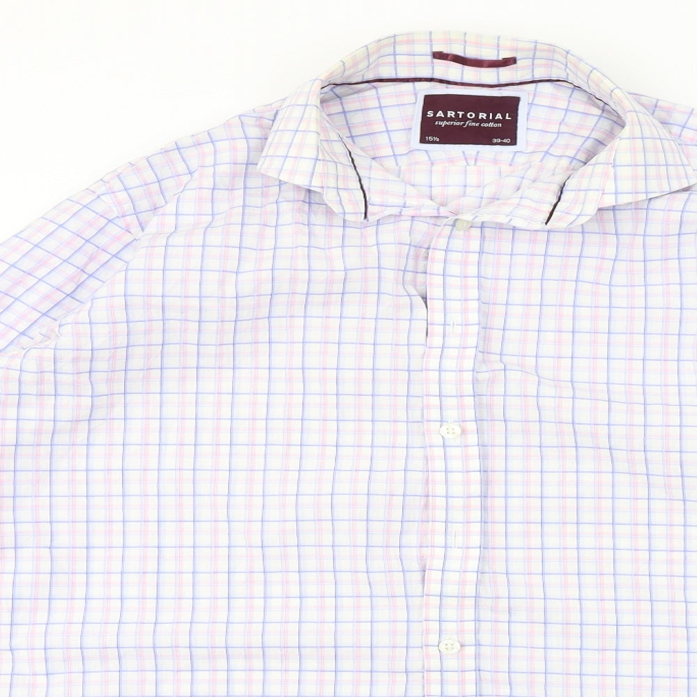 Sartorial   Mens Blue    Button-Up Size 15.5